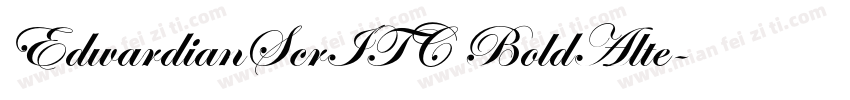 EdwardianScrITC BoldAlte字体转换